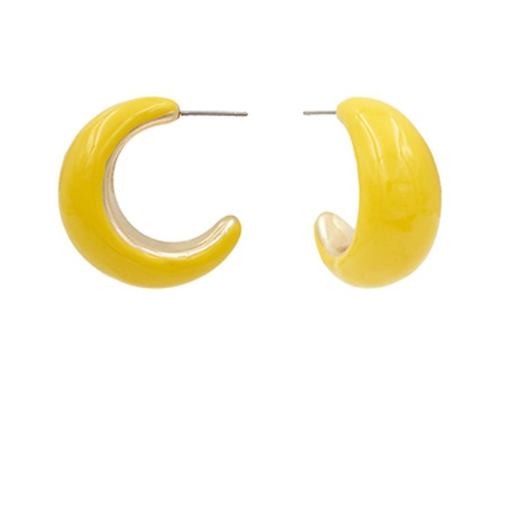 Color Coated Crescent Hoops - Picture 5 of 11